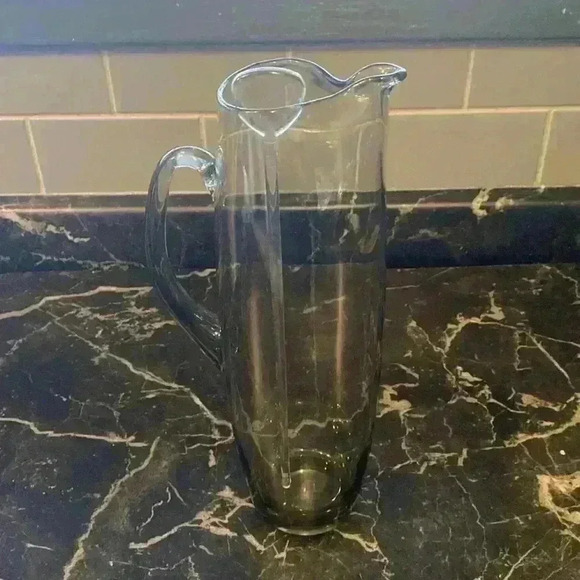 Vintage Glass Martini Cocktail  Pitcher W/Stir Stick - Picture 13 of 15